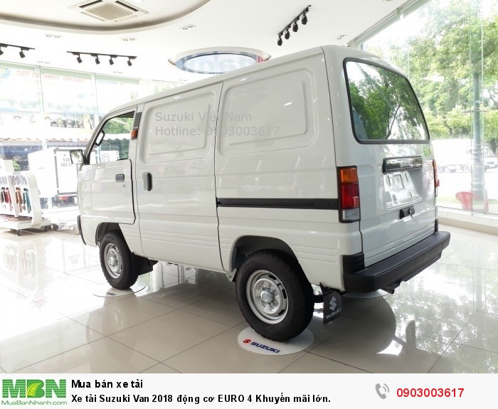 Xe tải Suzuki Van 2018 động cơ EURO 4 Khuyến mãi lớn.
