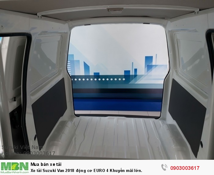 Xe tải Suzuki Van 2018 động cơ EURO 4 Khuyến mãi lớn.