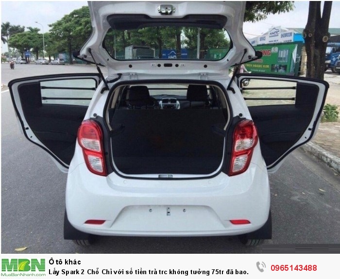 Lấy Spark 2 Chỗ Chỉ với số tiền trả trc không tưởng 75tr đã bao gồm phí lăn bánh, bao đc HS vay