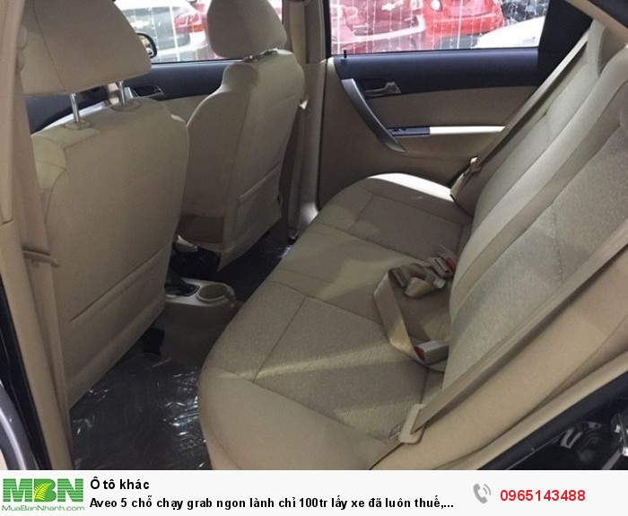 Aveo 5 chỗ chạy grab ngon lành chỉ 100tr lấy xe đã luôn thuế, Nhận hồ sơ bao được