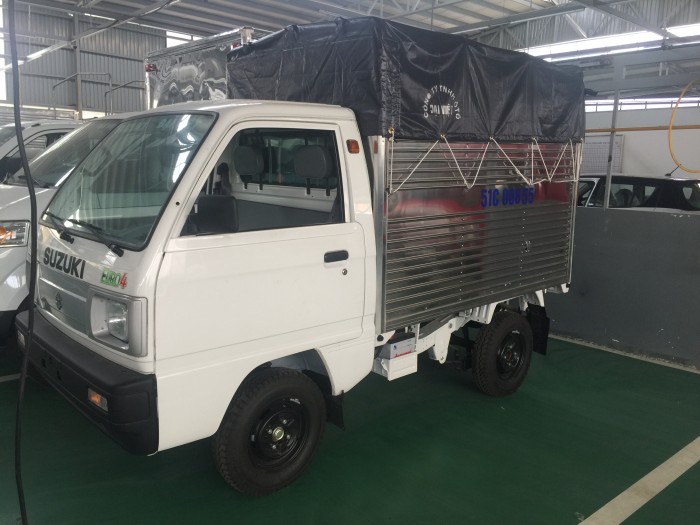 Xe Suzuki truck thùng mui có xe giao ngay, tặng 100% thuế trước bạ và nhiều quà tặng khác