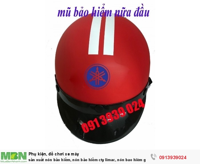 Sản xuất nón bảo hiểm, nón bảo hiểm cty limac, nón bao hiêm giá rẻ tại tpchm