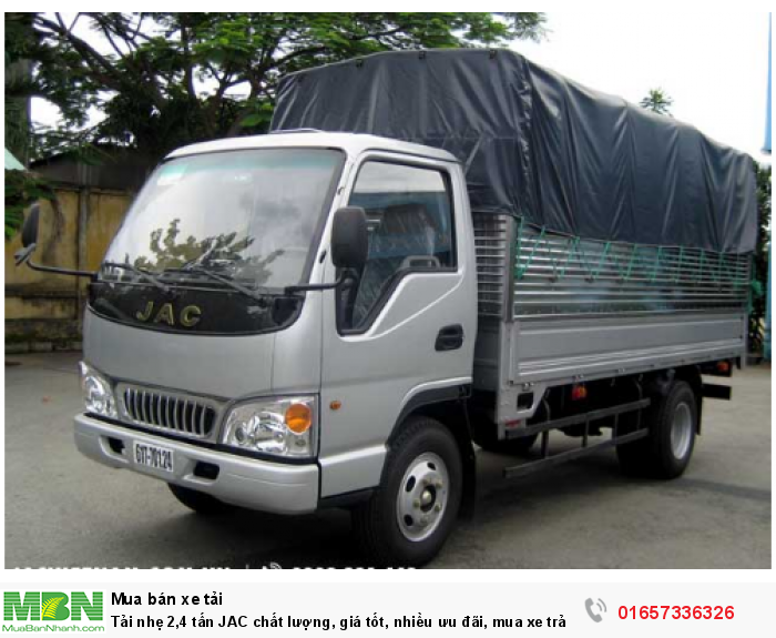 Tải nhẹ 2,4 tấn JAC chất lượng, giá tốt, nhiều ưu đãi, mua xe trả góp lên tới 70% xe