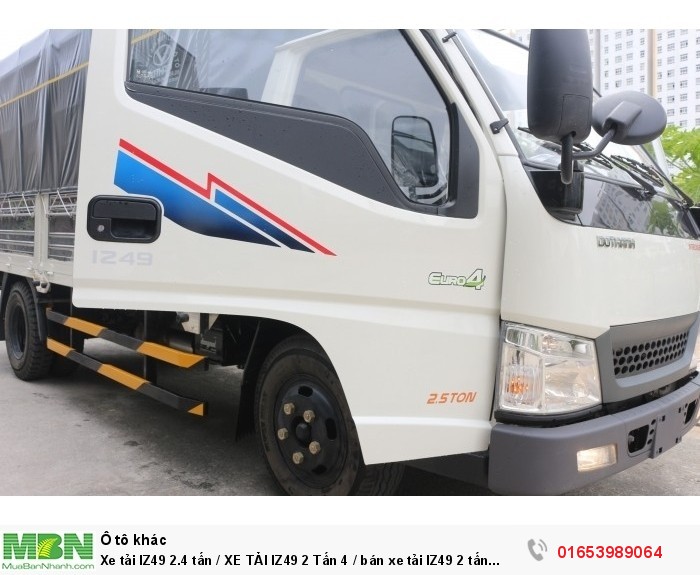 Xe tải IZ49 2.4 tấn / XE TẢI IZ49 2 Tấn 4 / bán xe tải IZ49 2 tấn 4 | Hỗ trợ trả góp đến 80%