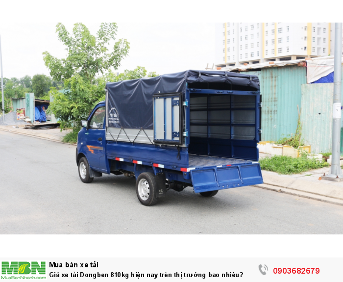 Giá xe tải Dongben 810kg hiện nay trên thị trường bao nhiêu?