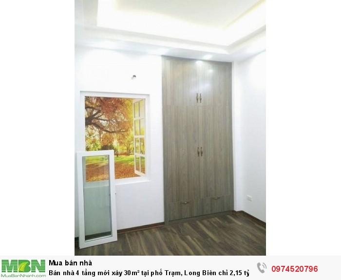 Bán nhà 4 tầng mới xây 30m² tại phố Trạm, Long Biên