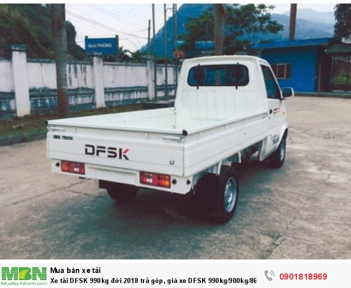 Xe tải DFSK 990kg đời 2018 trả góp, giá xe DFSK 990kg/900kg/860kg tấn trả góp