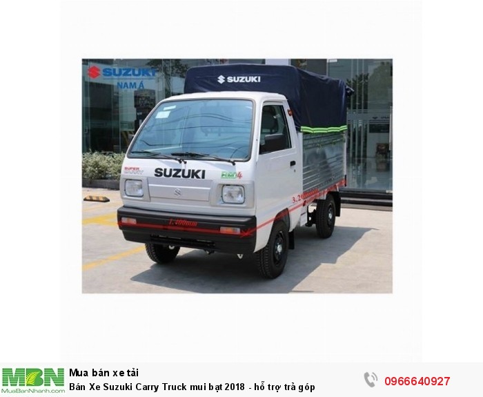 Bán Xe Suzuki Carry Truck mui bạt 2018 - hỗ trợ trả góp