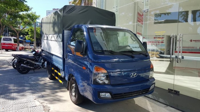 Bán Hyundai Porter New 150 đời 2018 thùng mui bạt, màu trắng, màu xanh lam