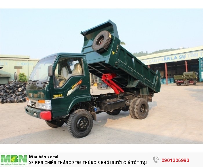 Xe Ben Chiến Tháng 3t95 Thùng 3 Khối Rưỡi Giá Tốt Tại Sài Gòn