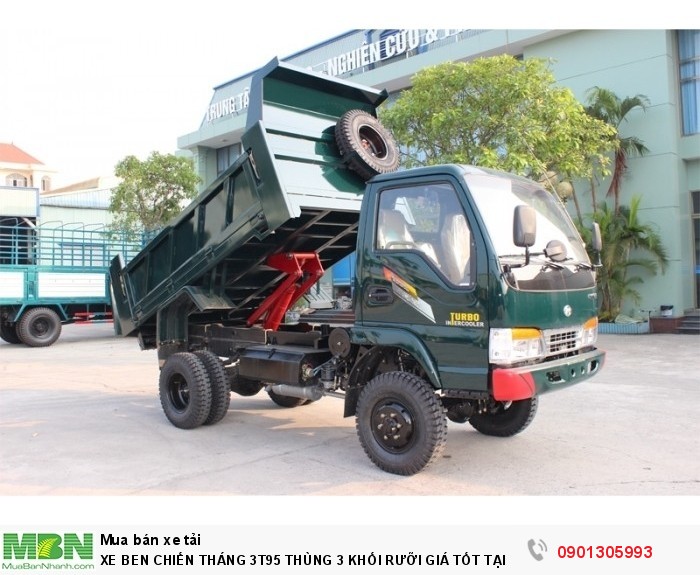 Xe Ben Chiến Tháng 3t95 Thùng 3 Khối Rưỡi Giá Tốt Tại Sài Gòn