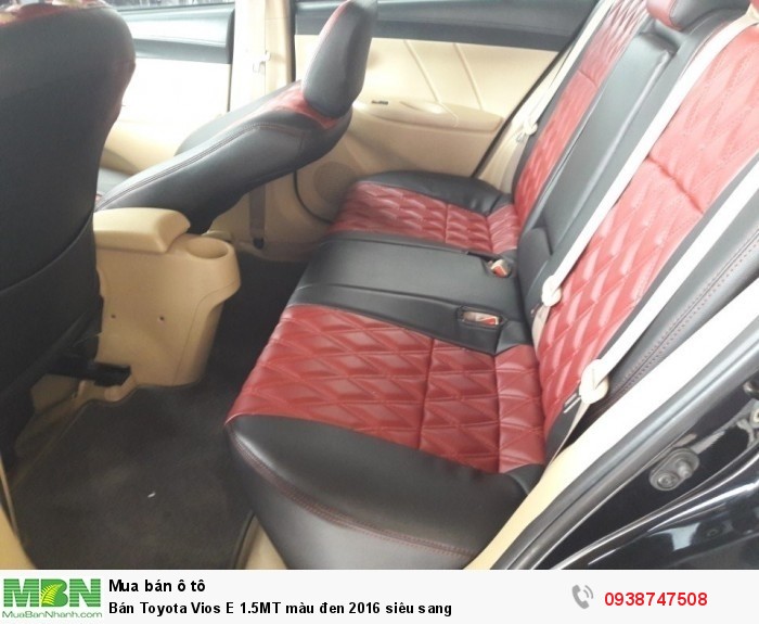 Bán Toyota Vios E 1.5MT màu đen 2016 siêu sang