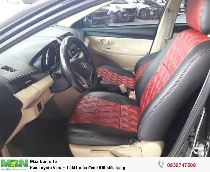 Bán Toyota Vios E 1.5MT màu đen 2016 siêu sang