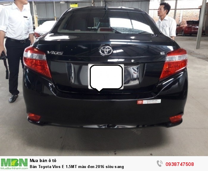 Bán Toyota Vios E 1.5MT màu đen 2016 siêu sang