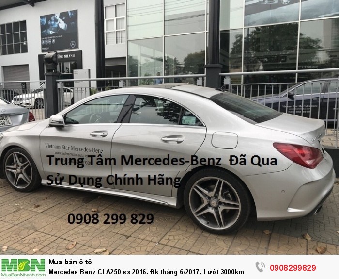 Mercedes CLA250 lướt 3000km sx 2016. Đk tháng 6/2017 đã qua sử dụng