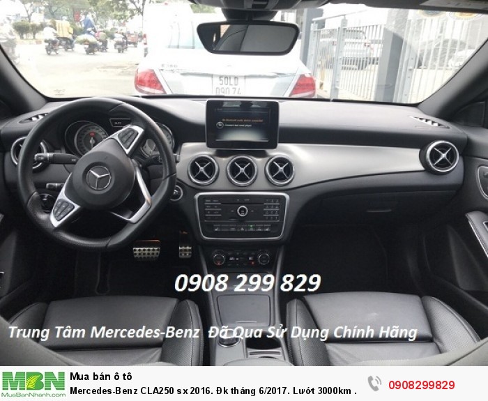 Mercedes CLA250 lướt 3000km sx 2016. Đk tháng 6/2017 đã qua sử dụng