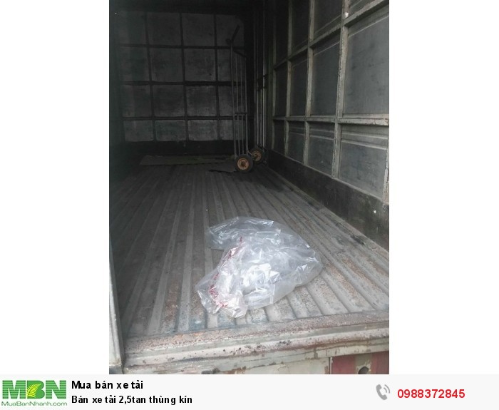 Bán xe tải 2,5tan thùng kín