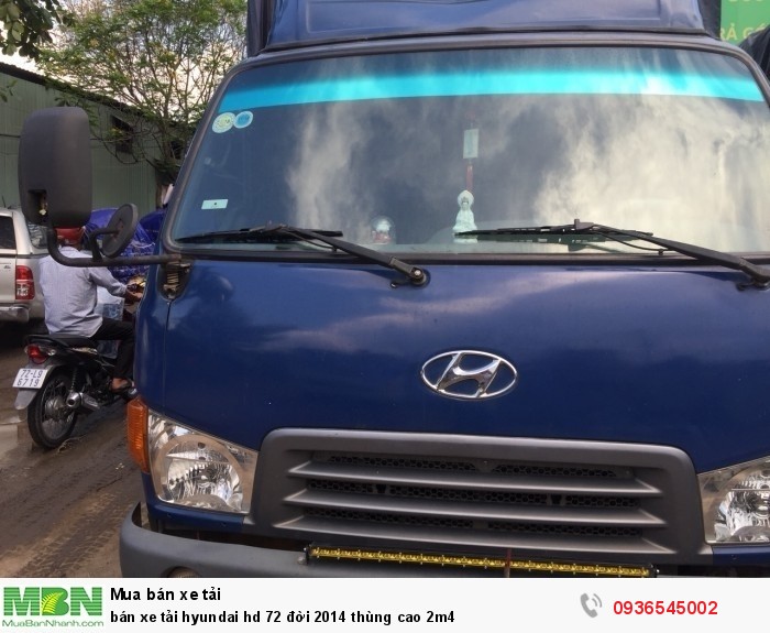 Bán xe tải hyundai hd 72 đời 2014 thùng cao 2m4