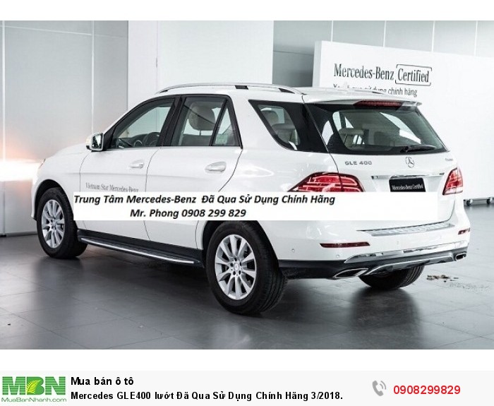 Mercedes GLE400 lướt  Đã Qua Sử Dụng Chính Hãng 3/2018.