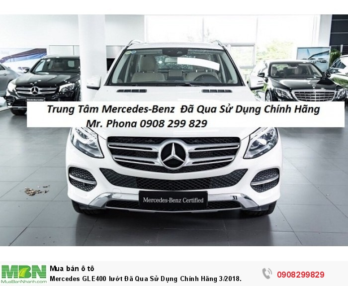 Mercedes GLE400 lướt  Đã Qua Sử Dụng Chính Hãng 3/2018.