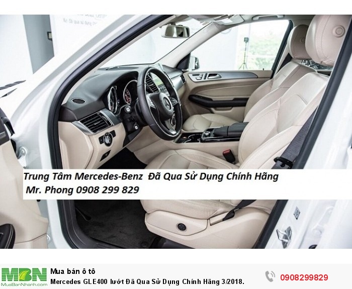 Mercedes GLE400 lướt  Đã Qua Sử Dụng Chính Hãng 3/2018.