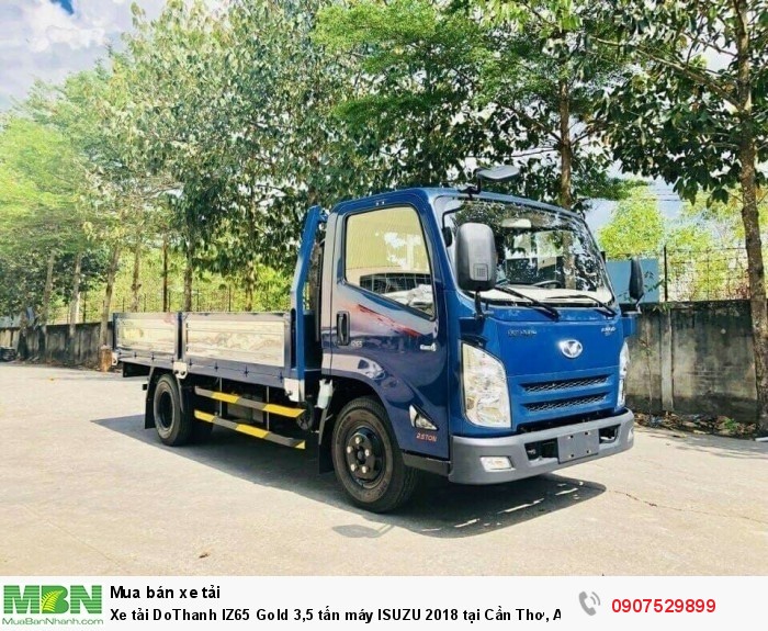 Xe tải DoThanh IZ65 Gold 3,5 tấn máy ISUZU 2018 tại Cần Thơ, An Giang, Kiên Giang, Vĩnh Long, Hậu Giang