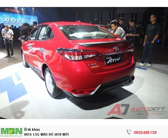 Toyota Vios 1.5G MÀU ĐỎ GIAO NGAY