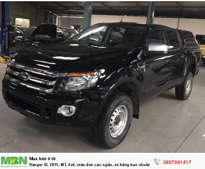 Ranger XL 2015, MT, 4x4, màu đen cực ngầu, xe hãng bao chuẩn