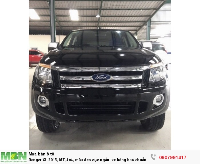 Ranger XL 2015, MT, 4x4, màu đen cực ngầu, xe hãng bao chuẩn
