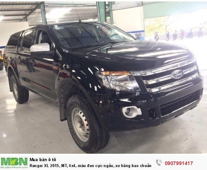 Ranger XL 2015, MT, 4x4, màu đen cực ngầu, xe hãng bao chuẩn