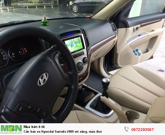 Cần bán xe Hyundai Santafe 2009 mt xăng, màu đen