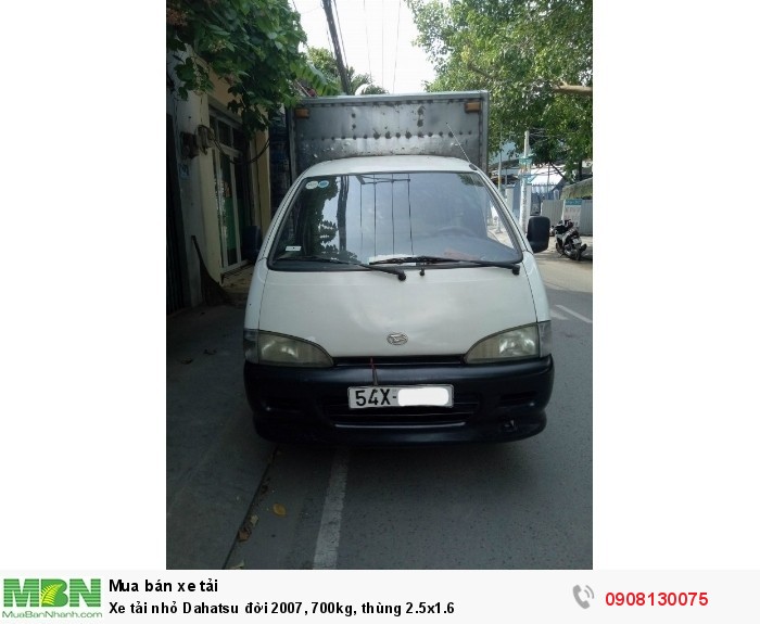 Xe tải nhỏ Dahatsu đời 2007, 700kg, thùng 2.5x1.6