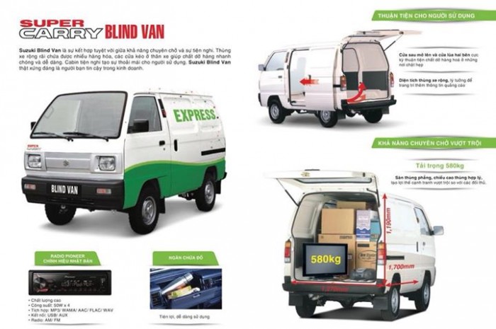 Bán xe Suzuki Blind Van 2017 mới 100%