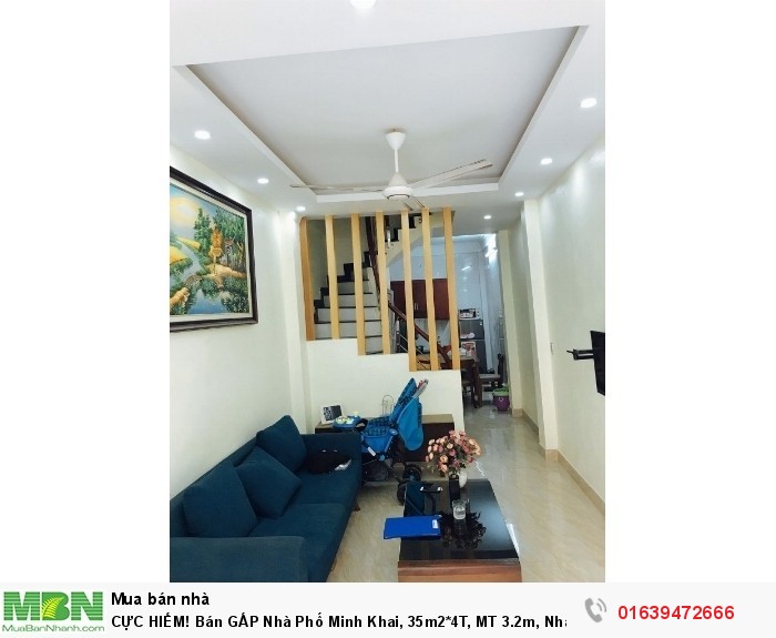 CỰC HIẾM! Bán GẤP Nhà Phố Minh Khai, 35m2*4T, MT 3.2m, Nhà Mới Xây Đẹp Long Lan