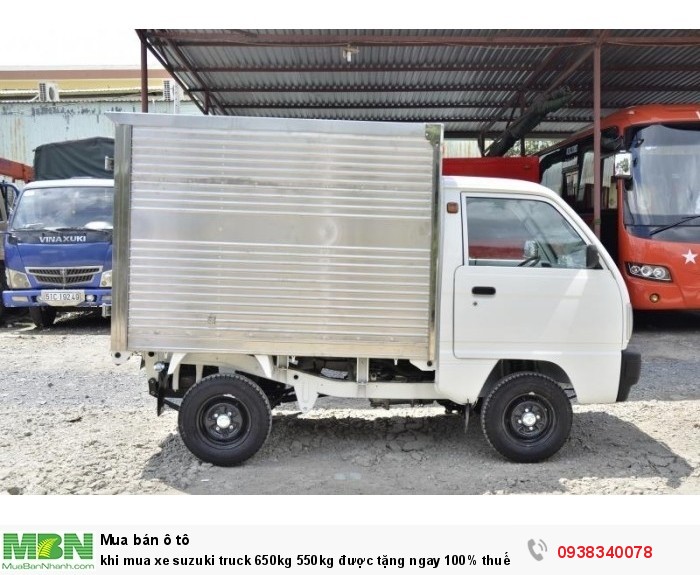 khi mua xe suzuki truck 650kg 550kg được tặng ngay 100% thuế trước bạ trong tháng 6 tại Suzuki Biên Hòa