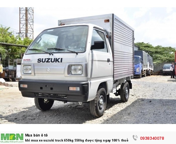khi mua xe suzuki truck 650kg 550kg được tặng ngay 100% thuế trước bạ trong tháng 6 tại Suzuki Biên Hòa