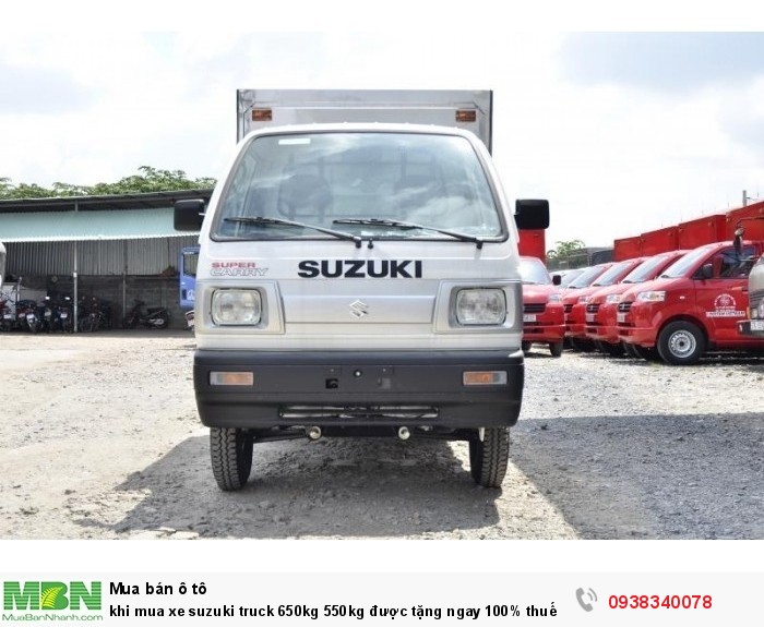 khi mua xe suzuki truck 650kg 550kg được tặng ngay 100% thuế trước bạ trong tháng 6 tại Suzuki Biên Hòa