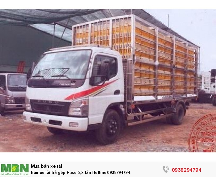 Bán xe tải trả góp Fuso 5,2 tấn