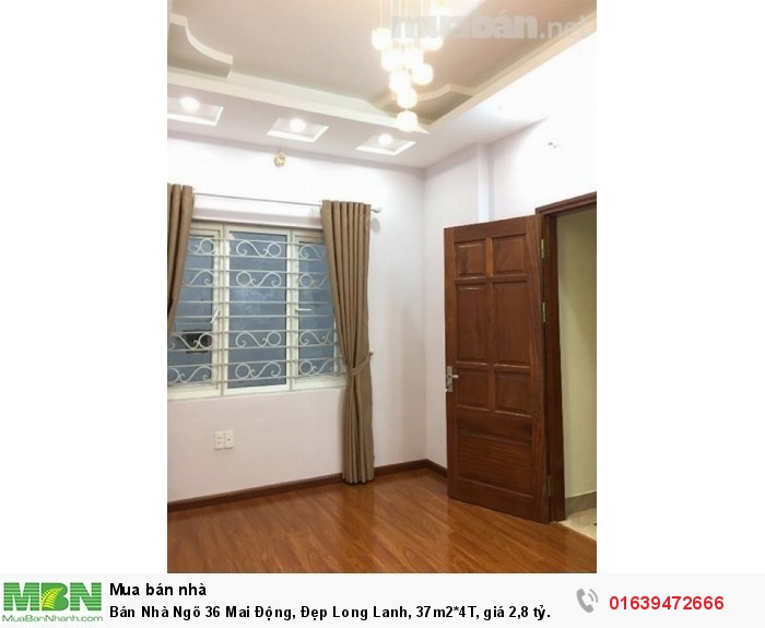 Bán Nhà Ngõ 36 Mai Động, Đẹp Long Lanh, 37m2*4T