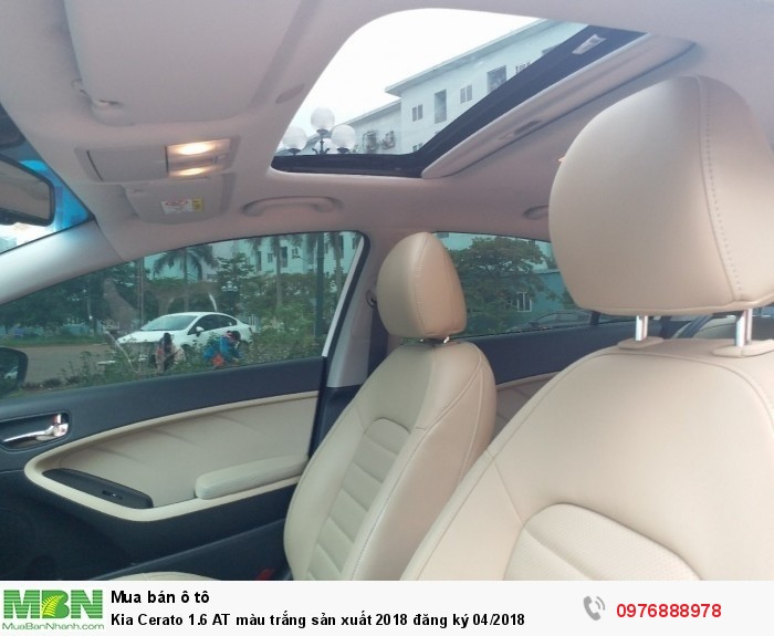 Kia Cerato 1.6 AT màu trắng sản xuất 2018 đăng ký 04/2018