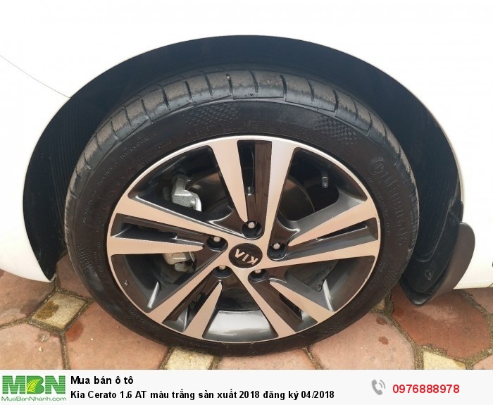 Kia Cerato 1.6 AT màu trắng sản xuất 2018 đăng ký 04/2018