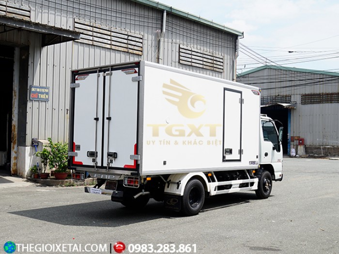 Bán xe tải Isuzu 1T9 đông lạnh|xe tải đông lạnh Isuzu 1T9 QKR, hỗ trợ trả góp 90% giá trị xe .
