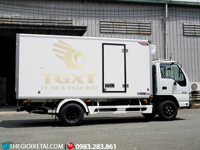 Bán xe tải Isuzu 1T9 đông lạnh|xe tải đông lạnh Isuzu 1T9 QKR, hỗ trợ trả góp 90% giá trị xe .