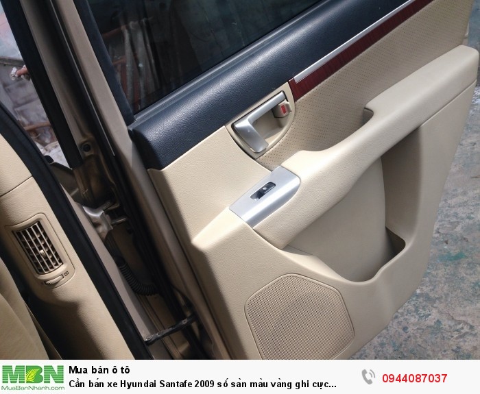 Cần bán xe Hyundai Santafe 2009 số sàn màu vàng ghi cực đẹp