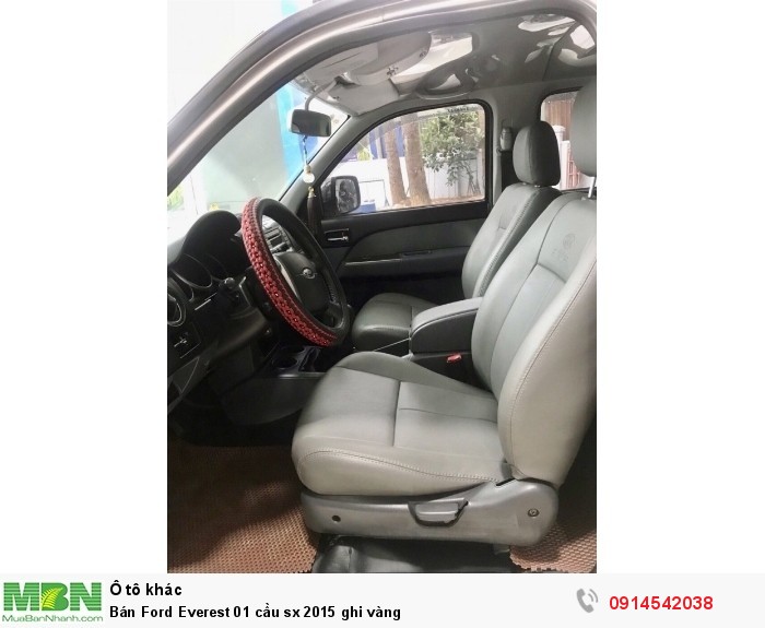 Bán Ford Everest 01 cầu sx 2015 ghi vàng