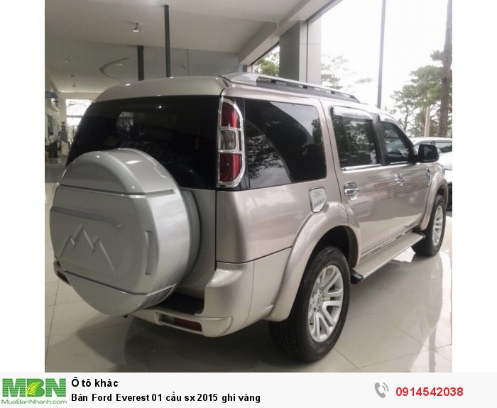 Bán Ford Everest 01 cầu sx 2015 ghi vàng