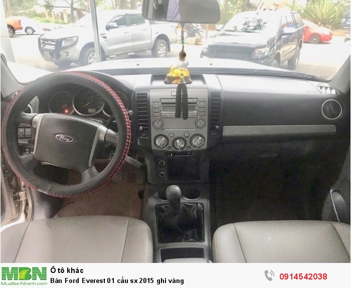 Bán Ford Everest 01 cầu sx 2015 ghi vàng