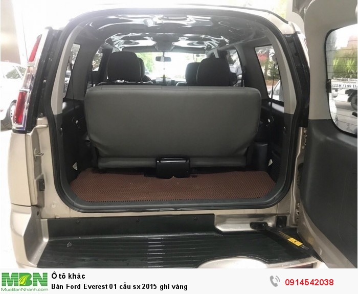 Bán Ford Everest 01 cầu sx 2015 ghi vàng