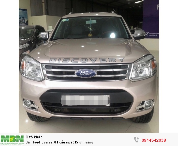 Bán Ford Everest 01 cầu sx 2015 ghi vàng