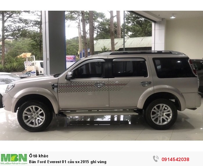 Bán Ford Everest 01 cầu sx 2015 ghi vàng